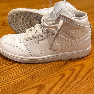 Nike White High-Top Athletic Shoes